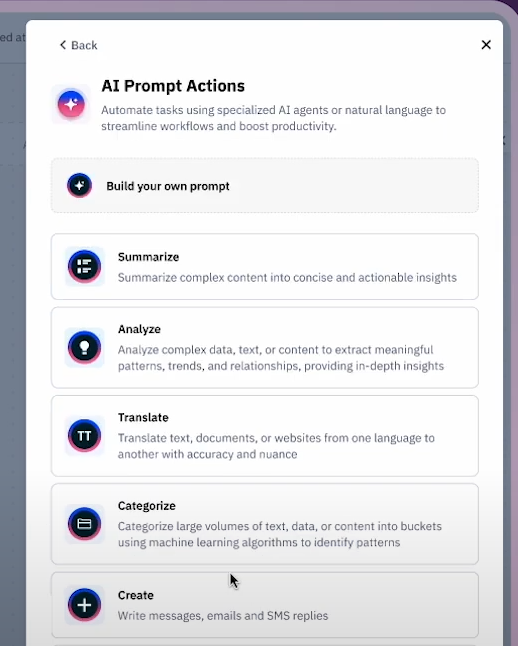 AI Prompts ActiveCampaign