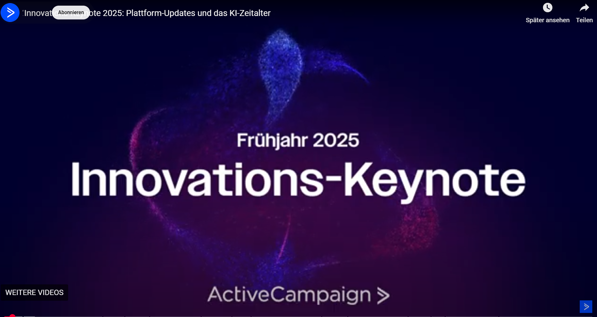 Innovations Keynote von ActiveCampaign
