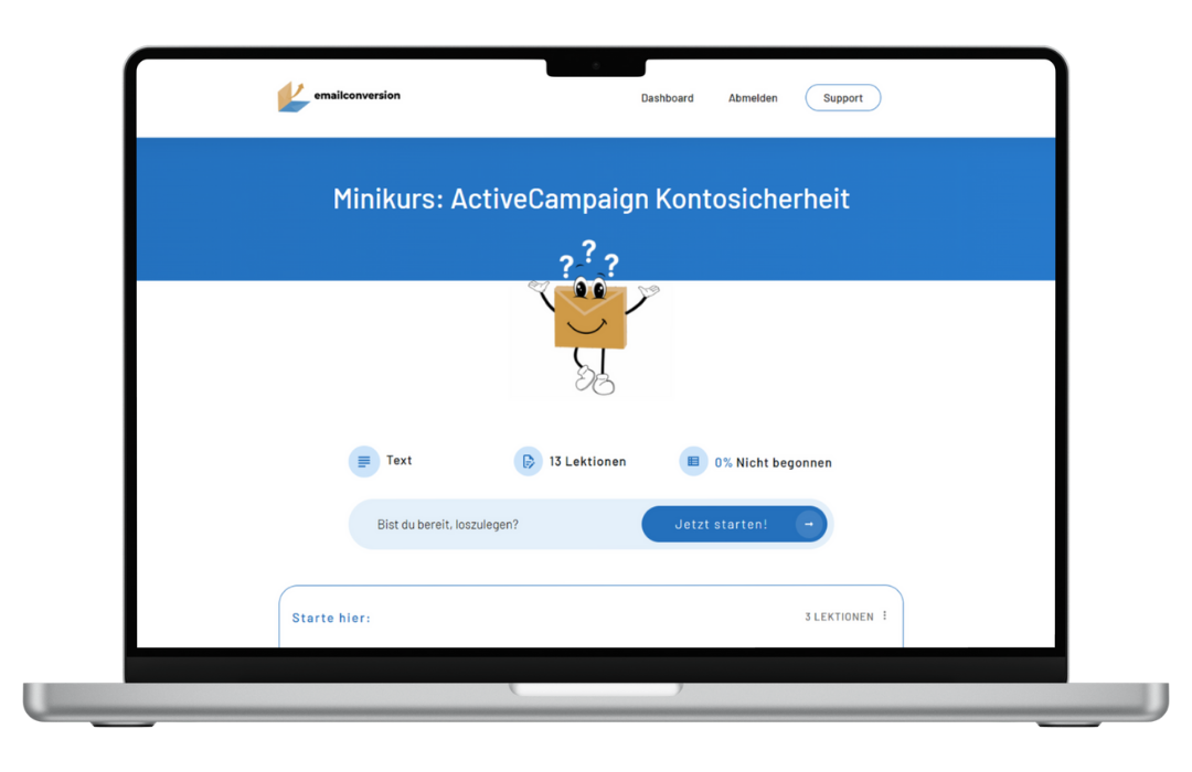 ActiveCampaign Kontosicherheit